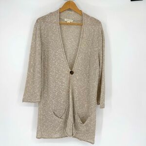 Coldwater Creek Women’s Cardigan‎ Size XL Loose Knit Lightweight Coastal Neutral